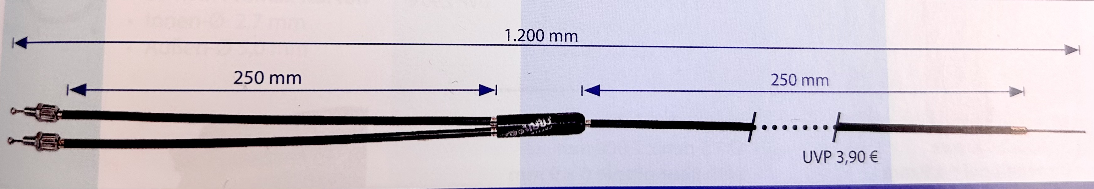 BMX Bremskabel für Rotor 1200mm